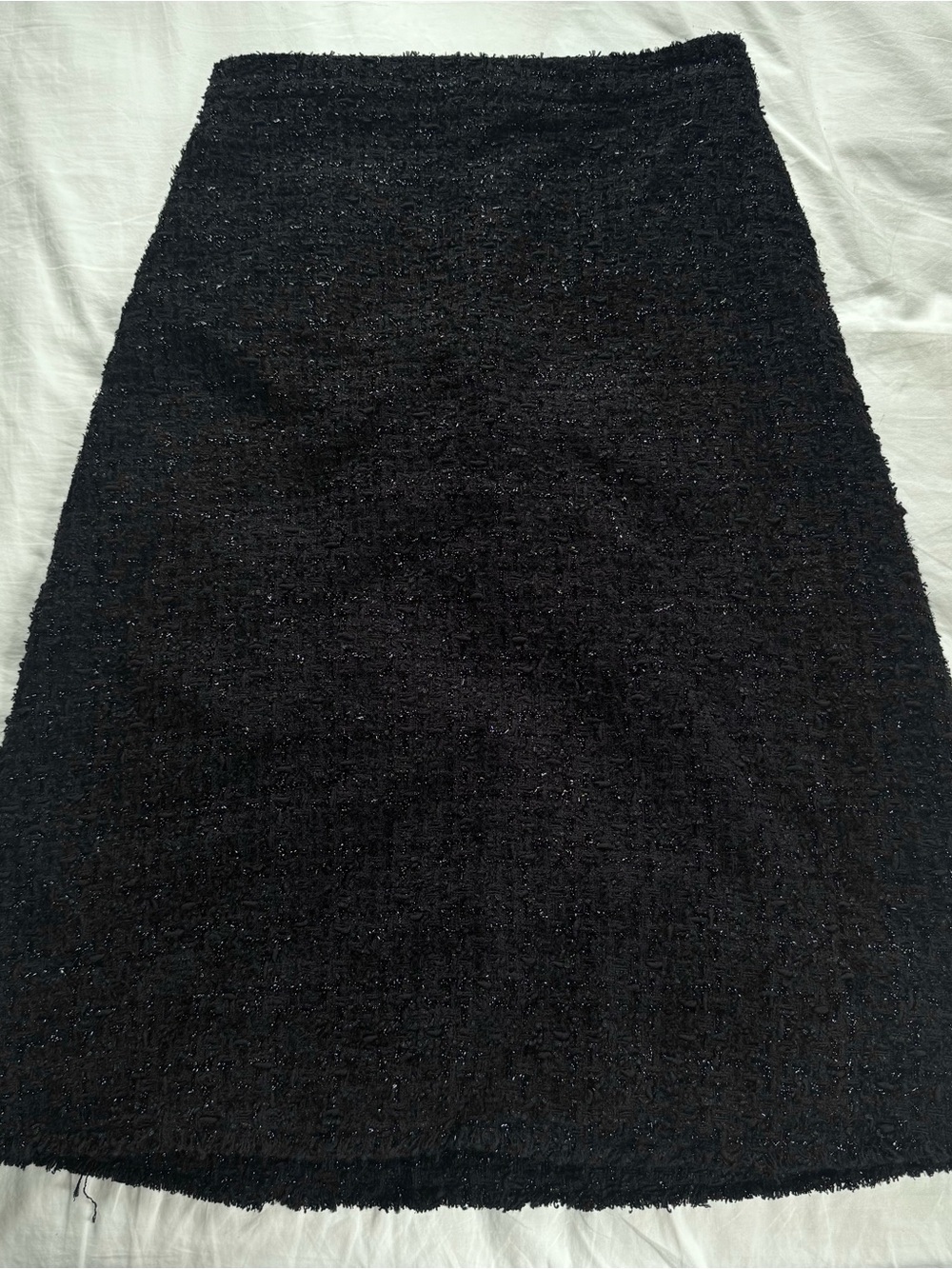 Balenciaga black tweed skirt